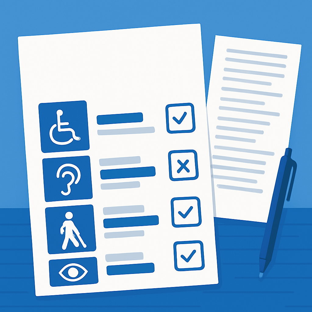 Accessibility widget UI